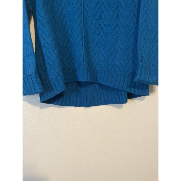 Soho New York Women Scooped Neck Pullover Fisherman Sweater Pockets Size L. - Picture 7 of 9